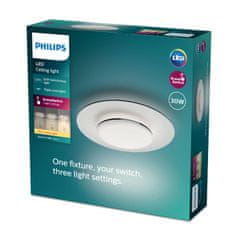 Philips Philips GARNET CL580 stropní svítidlo LED 30W 3100lm 2700K 40cm IP20, černé