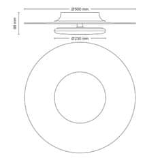 Philips Philips GARNET CL580 stropní svítidlo LED 40W 4200lm 2700K 50cm IP20, černé