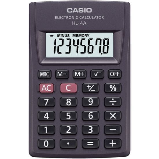 Casio HL 4A kapesní kalkulačka displej 8 míst