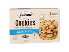 FALCONE Cookies Cioko Latte - Sušenky s kousky mléčné čokolády 200g 6 baliki