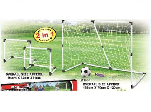 KIK Fotbalová branka na fotbal 2v1 185x120x70cm