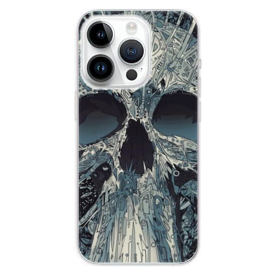 iSaprio Silikonové pouzdro - Abstract Skull pro iPhone 15 Pro