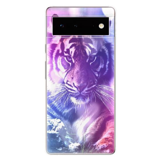 iSaprio Silikonové pouzdro - Purple Tiger pro Google Pixel 6 5G