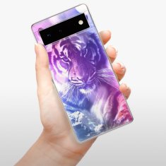 iSaprio Silikonové pouzdro - Purple Tiger pro Google Pixel 6 5G