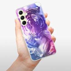 iSaprio Silikonové pouzdro - Purple Tiger pro Samsung Galaxy A54 5G