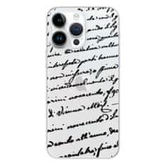 iSaprio Silikonové pouzdro - Handwriting 01 - black pro iPhone 15 Pro Max