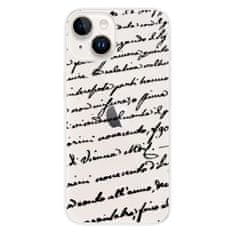 iSaprio Silikonové pouzdro - Handwriting 01 - black pro iPhone 15 Plus