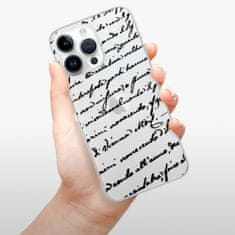 iSaprio Silikonové pouzdro - Handwriting 01 - black pro iPhone 15 Pro Max