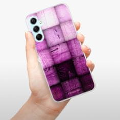 iSaprio Silikonové pouzdro - Purple Squares pro Samsung Galaxy A34 5G