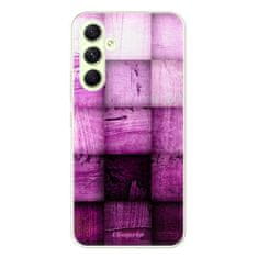 iSaprio Silikonové pouzdro - Purple Squares pro Samsung Galaxy A54 5G