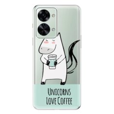 iSaprio Silikonové pouzdro - Unicorns Love Coffee pro OnePlus Nord 2T 5G