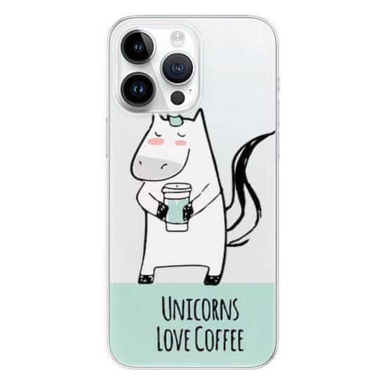 iSaprio Silikonové pouzdro - Unicorns Love Coffee pro iPhone 15 Pro Max