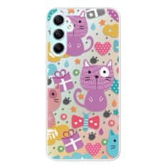 iSaprio Silikonové pouzdro - Cat pattern 01 pro Samsung Galaxy A34 5G