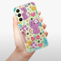 iSaprio Silikonové pouzdro - Cat pattern 01 pro Samsung Galaxy A54 5G