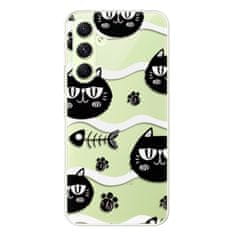 iSaprio Silikonové pouzdro - Cat pattern 04 pro Samsung Galaxy A54 5G