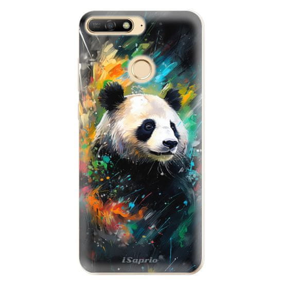 iSaprio Silikonové pouzdro - Abstract Panda pro Huawei Y6 Prime 2018