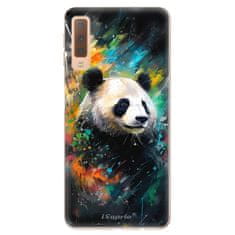 iSaprio Silikonové pouzdro - Abstract Panda pro Samsung Galaxy A7 (2018)