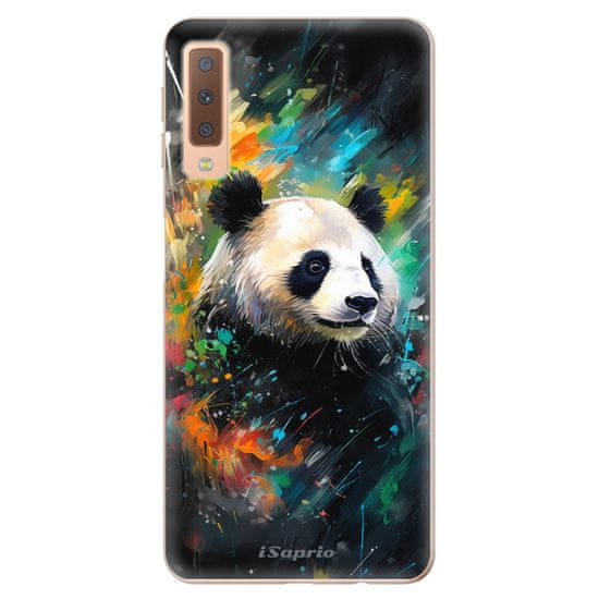 iSaprio Silikonové pouzdro - Abstract Panda pro Samsung Galaxy A7 (2018)