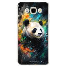 iSaprio Silikonové pouzdro - Abstract Panda pro Samsung Galaxy J5 (2016)