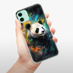 iSaprio Silikonové pouzdro - Abstract Panda pro Apple iPhone 11