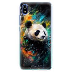 iSaprio Silikonové pouzdro - Abstract Panda pro Xiaomi Redmi 7A