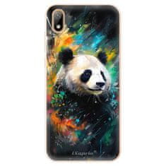 iSaprio Silikonové pouzdro - Abstract Panda pro Huawei Y5 2019