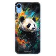 iSaprio Silikonové pouzdro - Abstract Panda pro Apple iPhone Xr