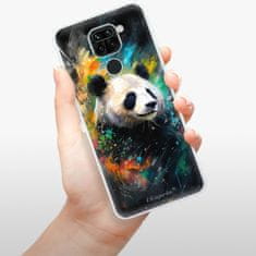 iSaprio Silikonové pouzdro - Abstract Panda pro Xiaomi Redmi Note 9