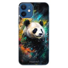 iSaprio Silikonové pouzdro - Abstract Panda pro Apple iPhone 12 Mini