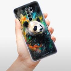 iSaprio Silikonové pouzdro - Abstract Panda pro Xiaomi Redmi 9