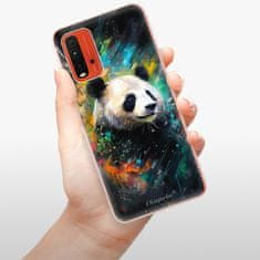 iSaprio Silikonové pouzdro - Abstract Panda pro Xiaomi Redmi 9T