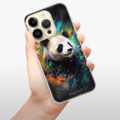 iSaprio Silikonové pouzdro - Abstract Panda pro iPhone 14 Pro