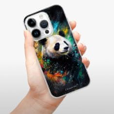 iSaprio Silikonové pouzdro - Abstract Panda pro iPhone 15 Pro