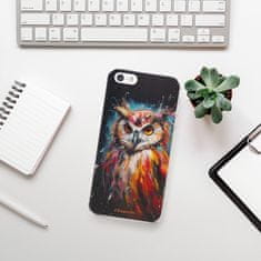 iSaprio Silikonové pouzdro - Abstract Owl pro Apple iPhone 5/5S/SE