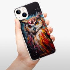 iSaprio Silikonové pouzdro - Abstract Owl pro Apple iPhone 13