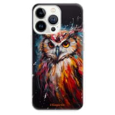 iSaprio Silikonové pouzdro - Abstract Owl pro Apple iPhone 13 Pro