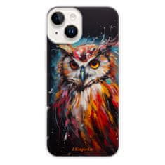 iSaprio Silikonové pouzdro - Abstract Owl pro iPhone 15