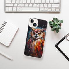 iSaprio Silikonové pouzdro - Abstract Owl pro iPhone 15