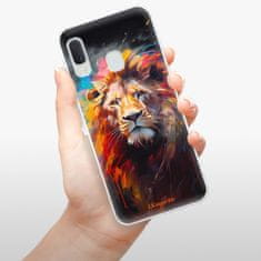 iSaprio Silikonové pouzdro - Abstract Lion pro Samsung Galaxy A20e
