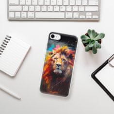 iSaprio Silikonové pouzdro - Abstract Lion pro Apple iPhone SE 2020