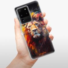 iSaprio Silikonové pouzdro - Abstract Lion pro Samsung Galaxy S20 Ultra