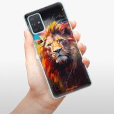 iSaprio Silikonové pouzdro - Abstract Lion pro Samsung Galaxy A71