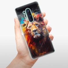 iSaprio Silikonové pouzdro - Abstract Lion pro OnePlus 8 Pro