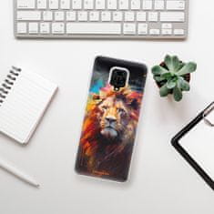 iSaprio Silikonové pouzdro - Abstract Lion pro Xiaomi Redmi Note 9 Pro