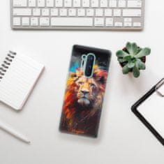 iSaprio Silikonové pouzdro - Abstract Lion pro OnePlus 8 Pro