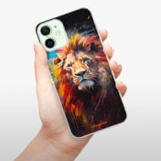 iSaprio Silikonové pouzdro - Abstract Lion pro Apple iPhone 12 Mini