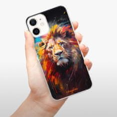 iSaprio Silikonové pouzdro - Abstract Lion pro Apple iPhone 12 Mini
