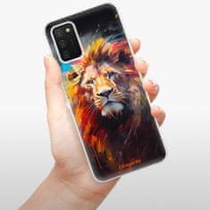 iSaprio Silikonové pouzdro - Abstract Lion pro Samsung Galaxy A02s