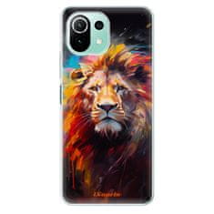 iSaprio Silikonové pouzdro - Abstract Lion pro Xiaomi Mi 11 Lite