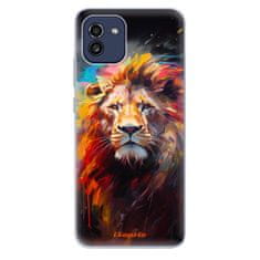 iSaprio Silikonové pouzdro - Abstract Lion pro Samsung Galaxy A03